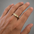 Brendan Small Oval Face Signet Unisex Ring - M & F Series image 1