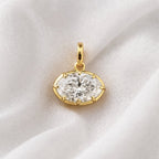 Signature Georgian 4.5ct Oval East West Pendant image 4