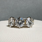 Allie 3CTW Round Cut Trilogy Band - M&F Series image 3