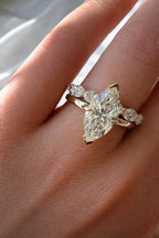 Signature Freya 2ct Moissanite Marquise Half Bezel Ring image 4