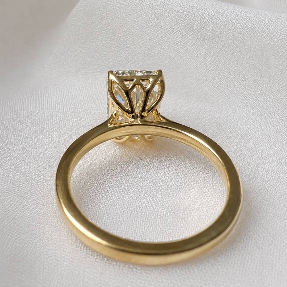 Raina 5ct Radiant Cut Tulip Setting Engagement Ring - M&F Series image 3