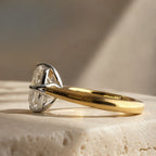 Athena 3ct Elongated Cushion Petal Basket Ring