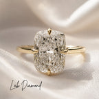 Athena 3ct Elongated Cushion Petal Basket Ring