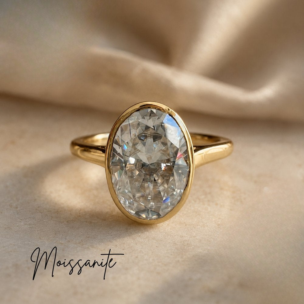 Bianca 2.5ct Oval Bezel Ring