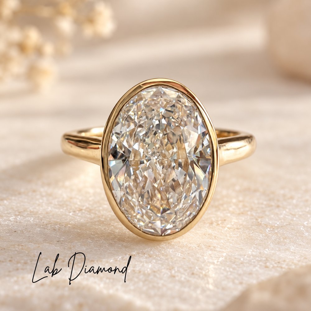 Bianca 2.5ct Oval Bezel Ring