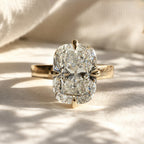 Christina 3ct Elongated Cushion Cigar Band Ring