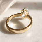 Christina 3ct Elongated Cushion Cigar Band Ring
