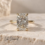 Caroline 2-2.5ct Elongated Cushion Solitaire Ring