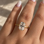 Caroline 2-2.5ct Elongated Cushion Solitaire Ring