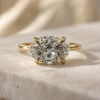 Clara 2ct Oval East West Ring