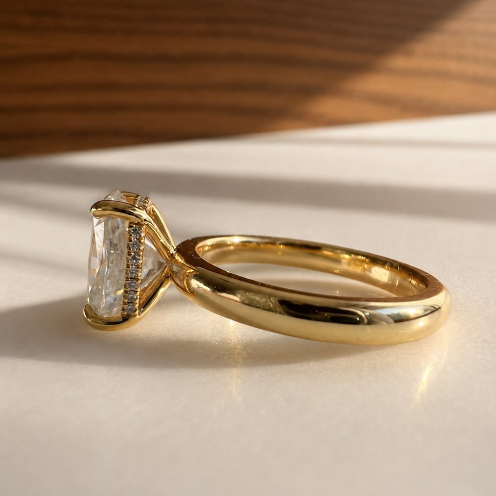 Connie 3.5ct Elongated Cushion Wide Band Ring