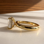 Connie 3.5ct Elongated Cushion Wide Band Ring