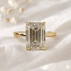 Emilio 3-3.5ct Emerald Solitaire Ring