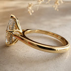 Elsa 3ct Pear Petal Basket Ring