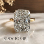 READY TO SHIP - Emily 4.01ct Elongated Cushion Lab Diamond Ring