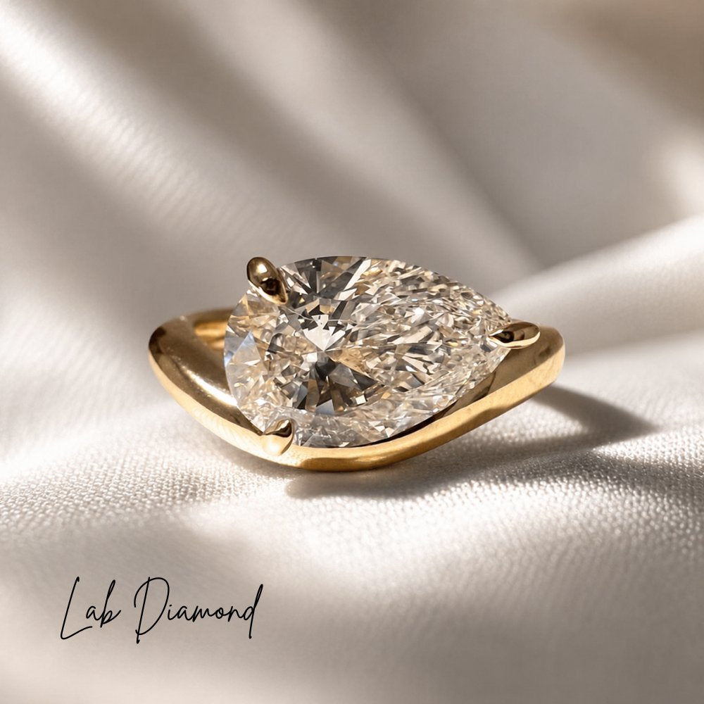 Farrah 3.5ct Pear Contour Ring