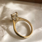 READY TO SHIP - Flavia 4.12ct Radiant Lab Diamond Ring