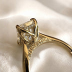 READY TO SHIP - Flavia 4.12ct Radiant Lab Diamond Ring