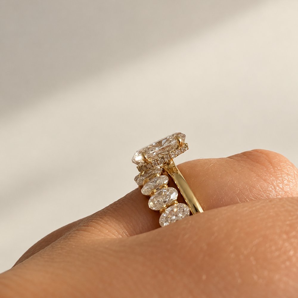 Hailey 3-3.5ct Oval Low set Ring