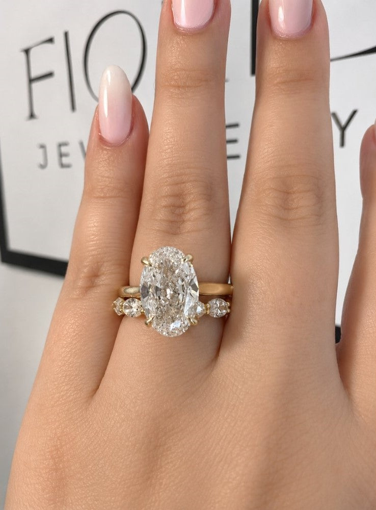 Ivy 4ct Oval Trellis Ring