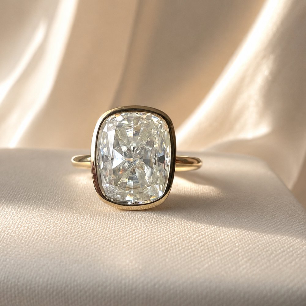Jasmine 3ct Elongated Cushion Ring