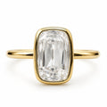 Lola 4ct Elongated Cushion OMC Moissanite Solitaire Ring