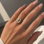 Lola 4ct Elongated Cushion OMC Moissanite Solitaire Ring