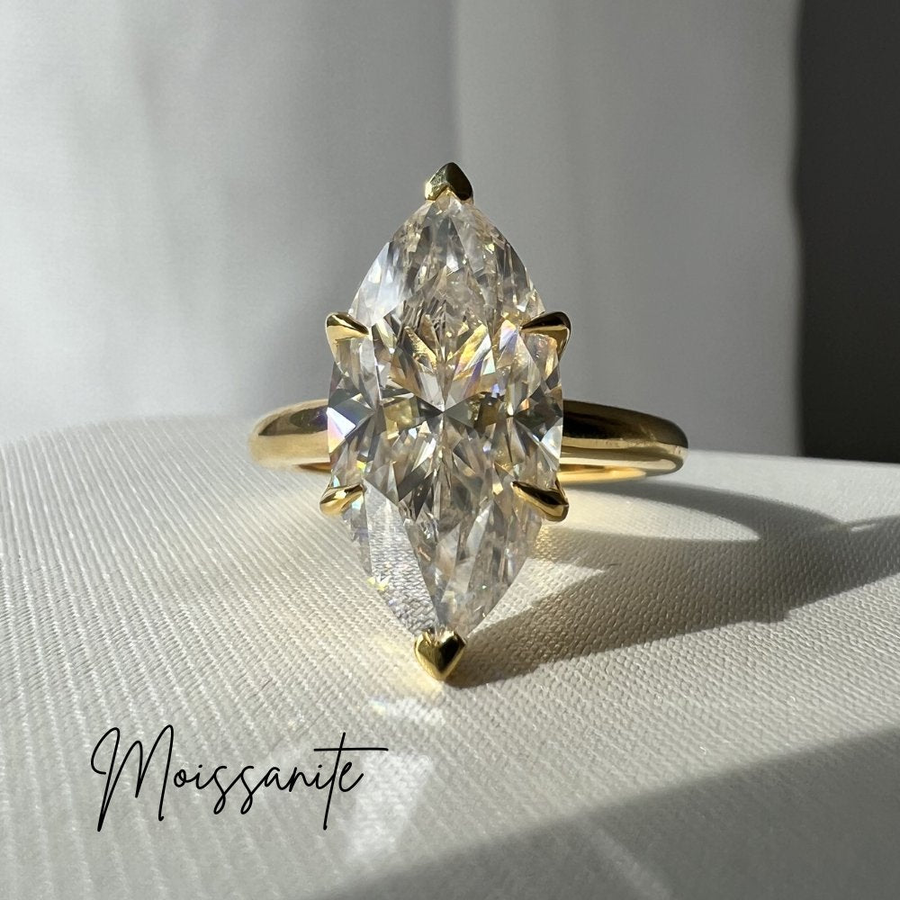 Maeve 3ct Marquise Cathedral Ring
