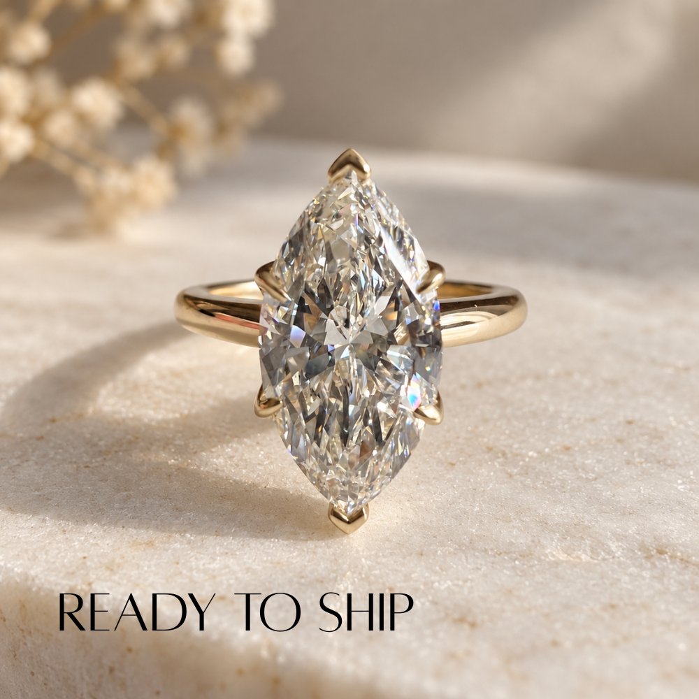 READY TO SHIP - Marquise 3.02ct Marquise Lab Diamond Ring