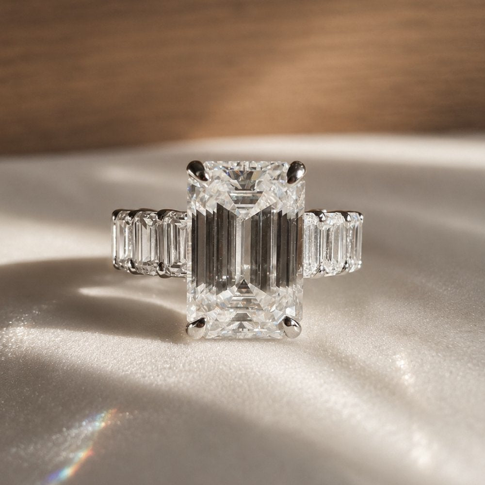 Melody 11CTW Emerald Ring