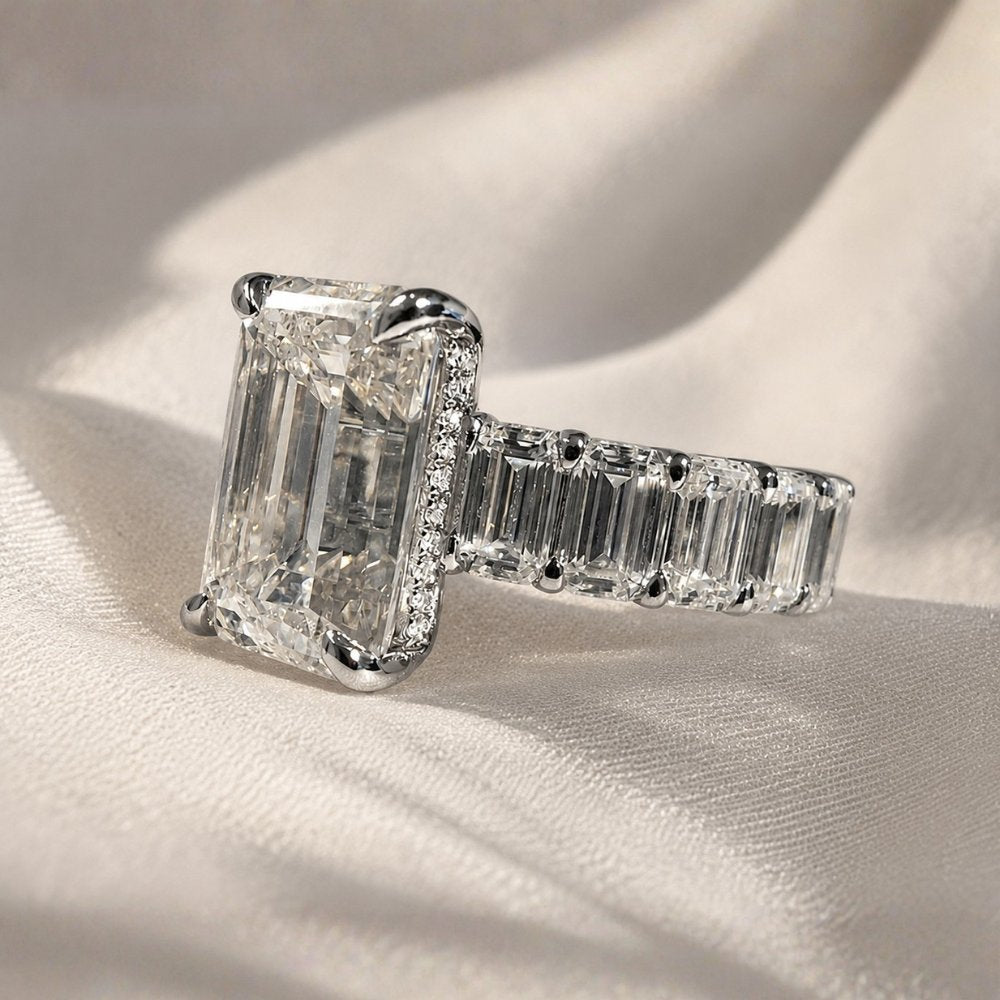 Melody 11CTW Emerald Ring