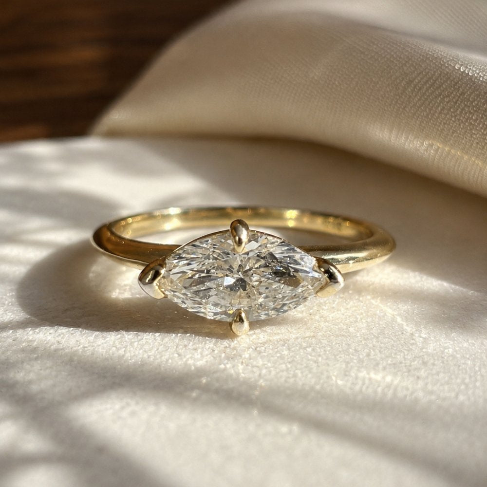 Myla 0.5ct Marquise East West Ring