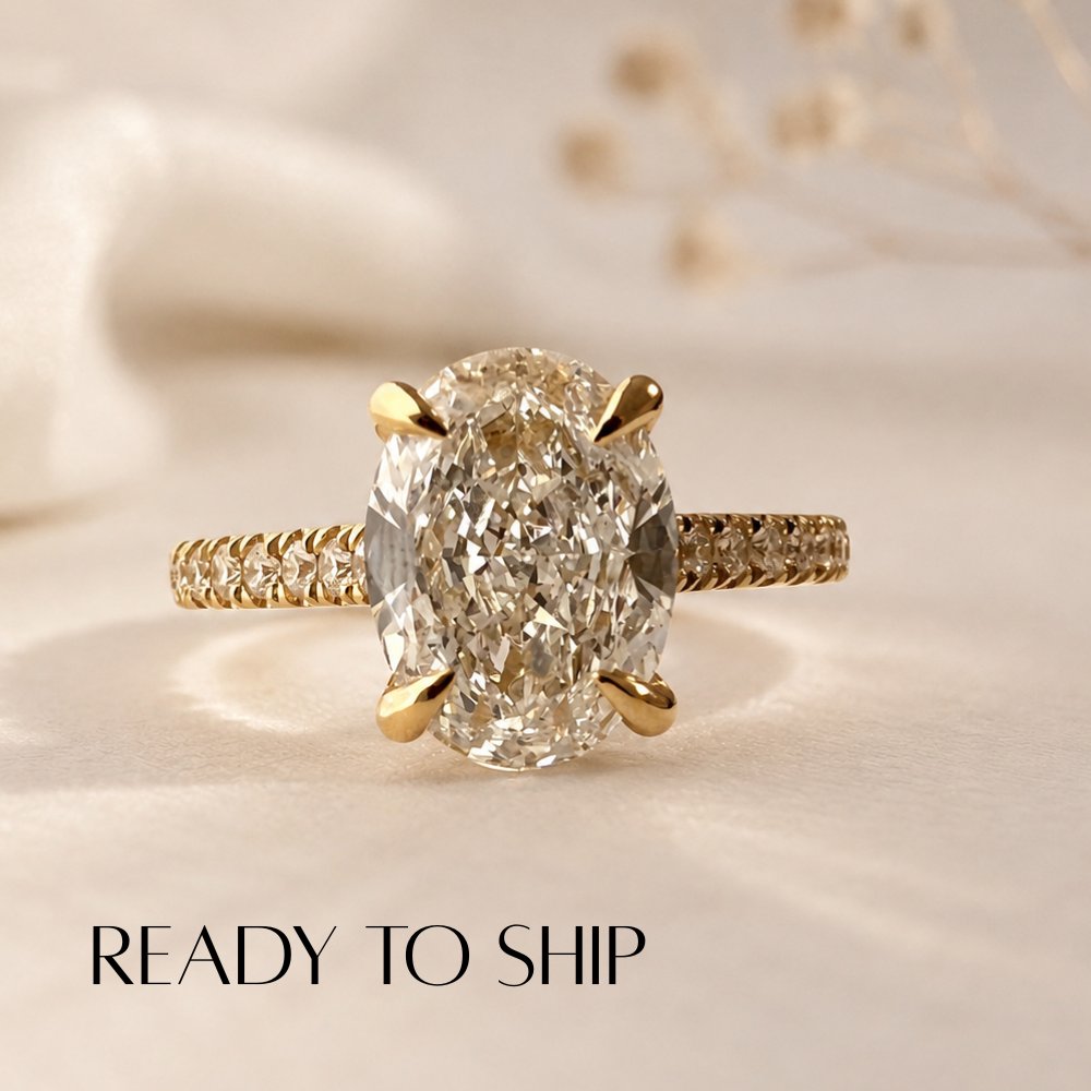 READY TO SHIP - Octavia 2.11ct Oval Lab Diamond Ring
