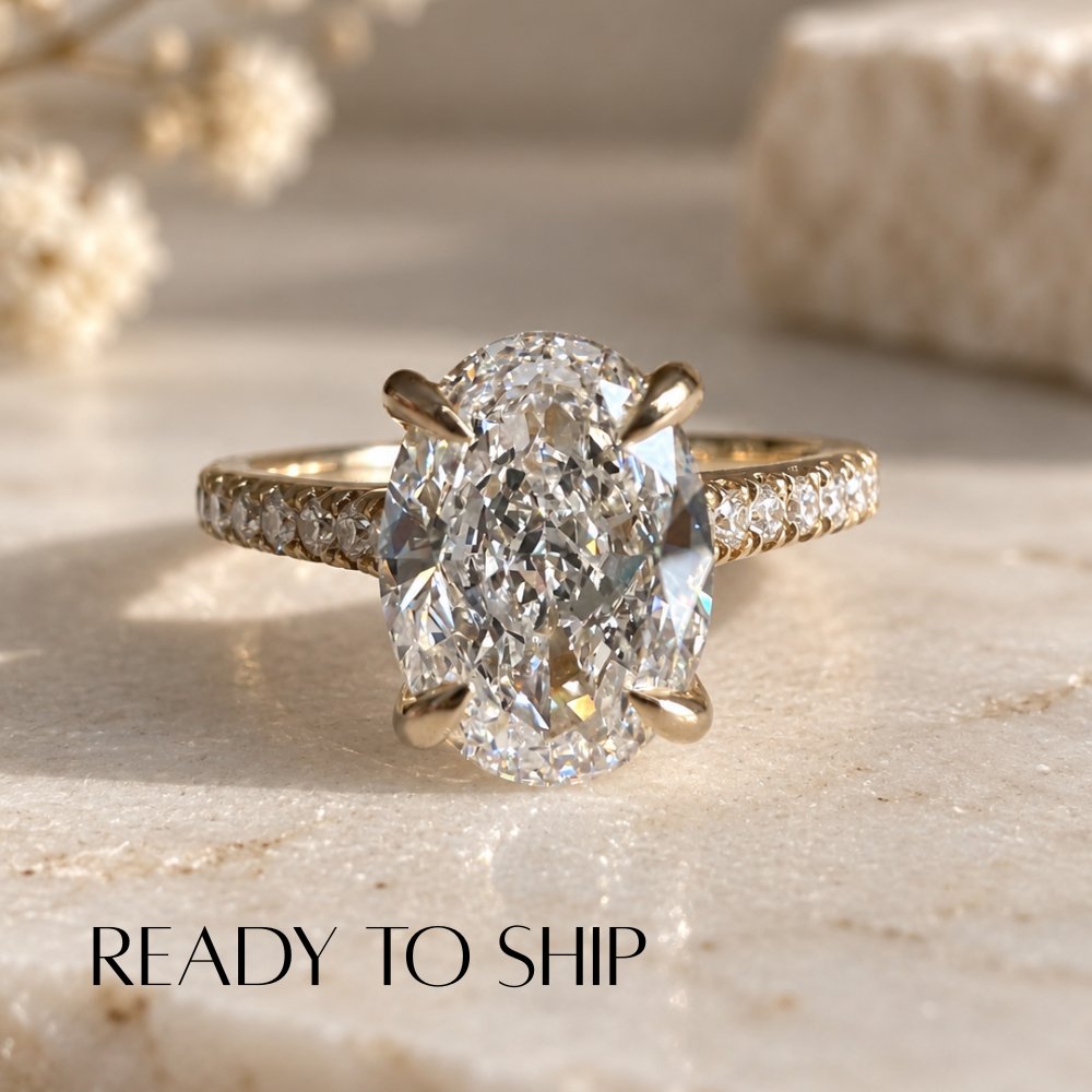 READY TO SHIP - Octavia 2.11ct Oval Lab Diamond Ring