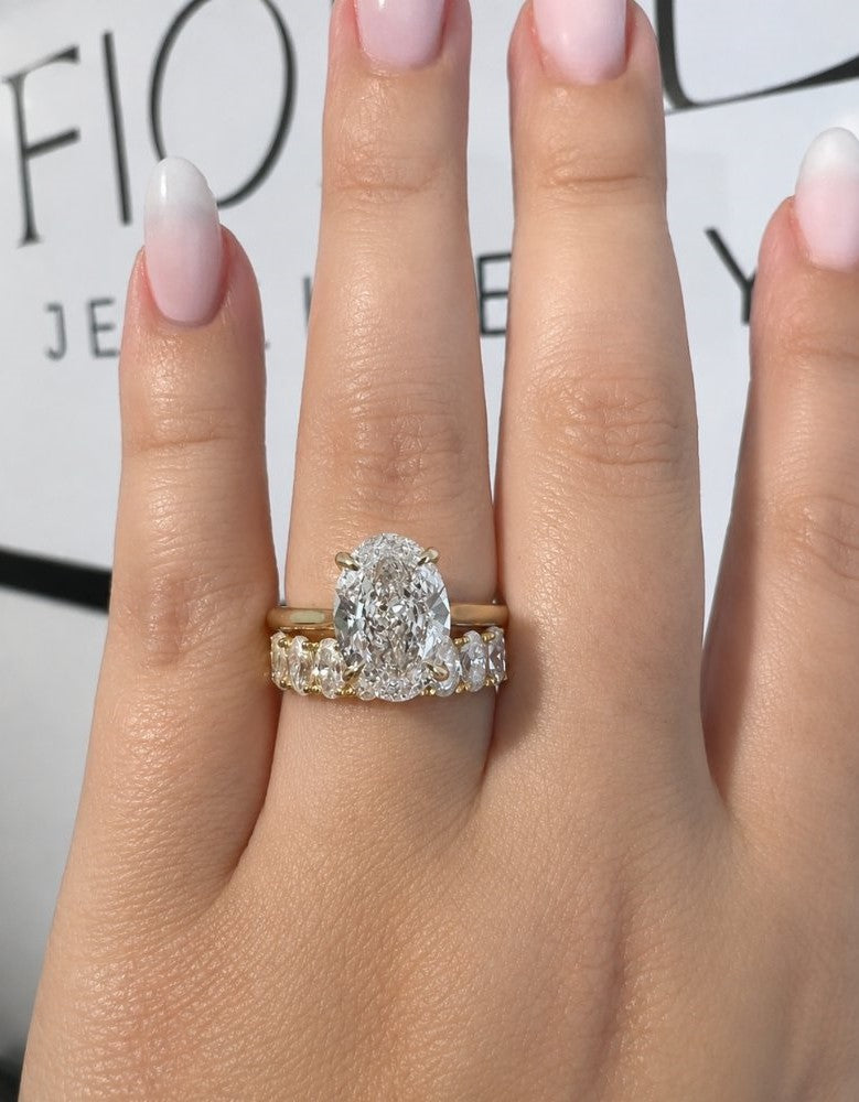 Orianna Oval Half Eternity Band