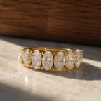 Orianna Oval Half Eternity Band