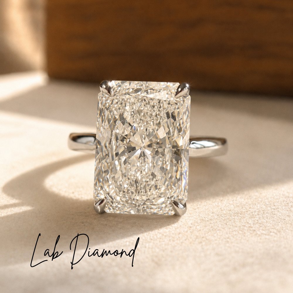 Raina 5ct Radiant Petal Basket Ring