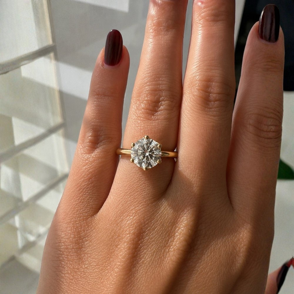 READY TO SHIP - 2.54ct Round Lab Diamond Ring
