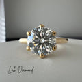 READY TO SHIP - 2.54ct Round Lab Diamond Ring