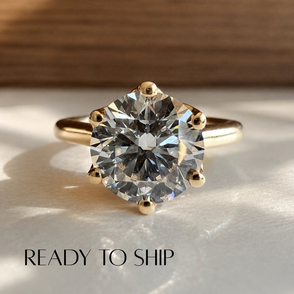 READY TO SHIP - 2.54ct Round Lab Diamond Ring