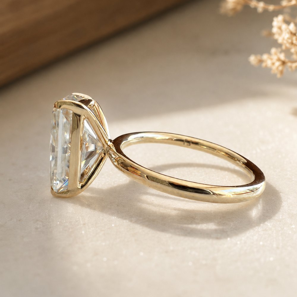 Rory 4ct Radiant Solitaire Ring