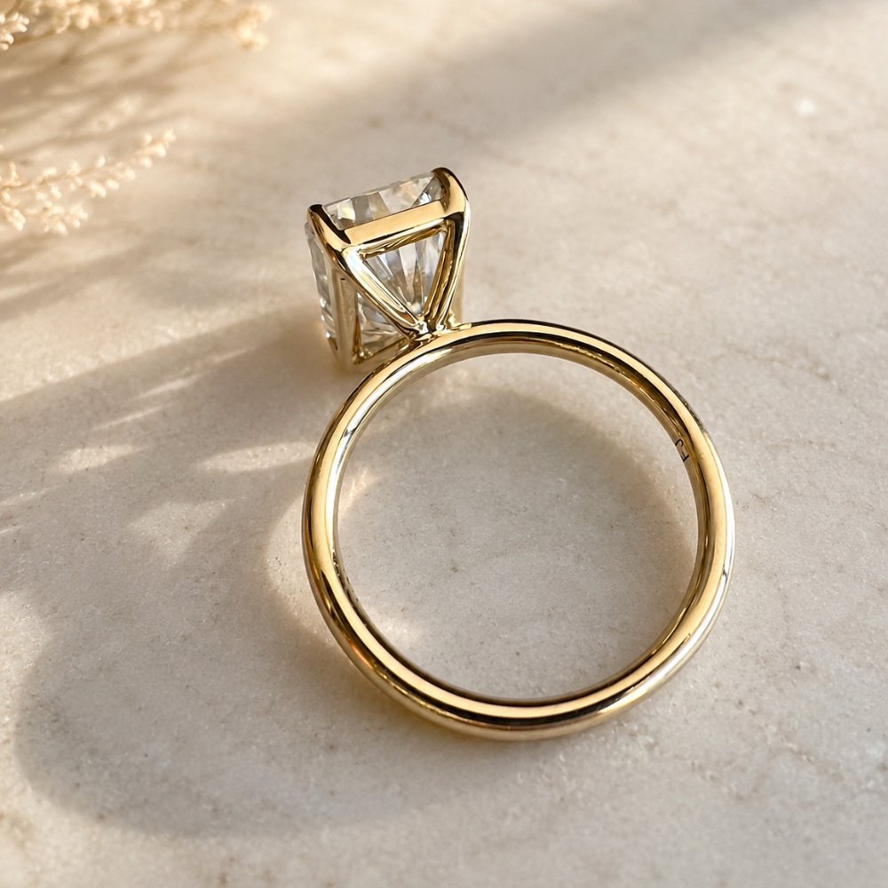 Rory 4ct Radiant Solitaire Ring