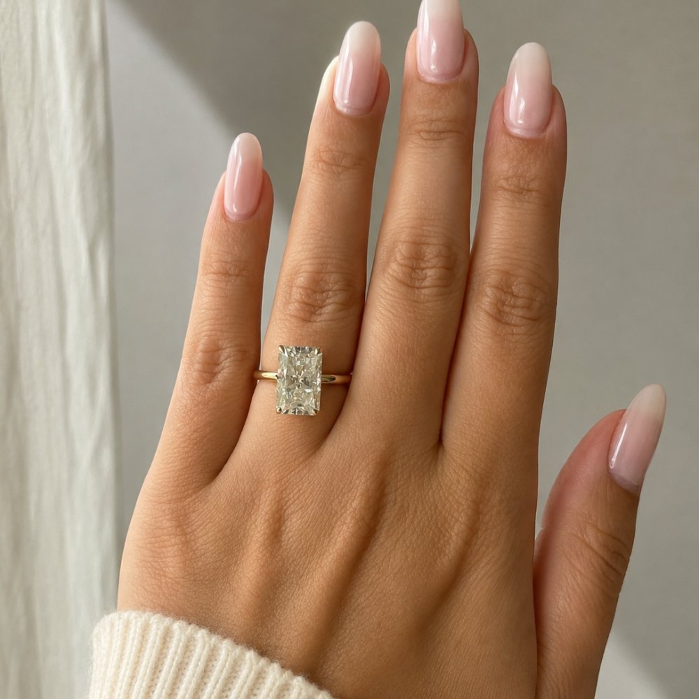 Rory 4ct Radiant Solitaire Ring