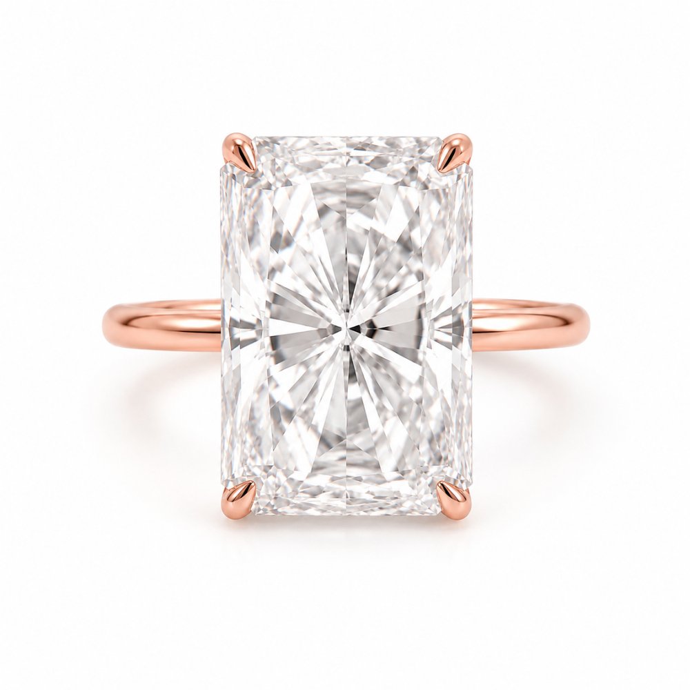 Rory 4ct Radiant Solitaire Ring