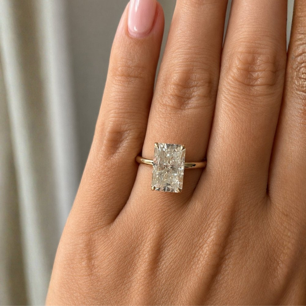 Rory 4ct Radiant Solitaire Ring