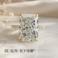 READY TO SHIP - Rosalie 4.13ct Radiant Lab Diamond Ring