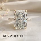 READY TO SHIP - Rosalie 4.13ct Radiant Lab Diamond Ring