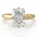 Tanya 3ct Elongated Cushion Tapered Ring