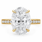 Signature Juliette 3.5ct Oval Cut Channel Set Pave Ring image 4