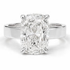 Signature Camille 3.5ct Elongated Cushion Cut 4mm Flat Cigar Band Ring image 5